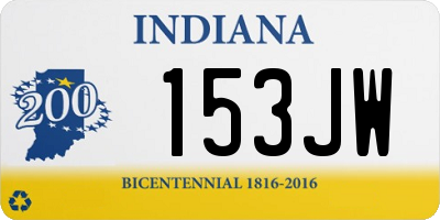 IN license plate 153JW