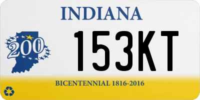 IN license plate 153KT