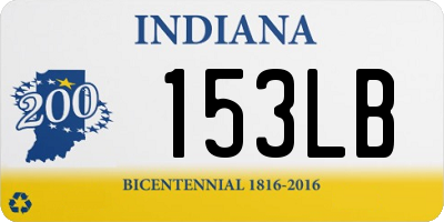 IN license plate 153LB