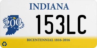 IN license plate 153LC