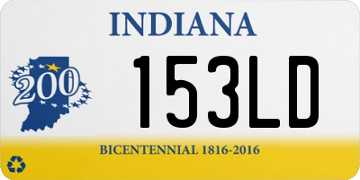 IN license plate 153LD