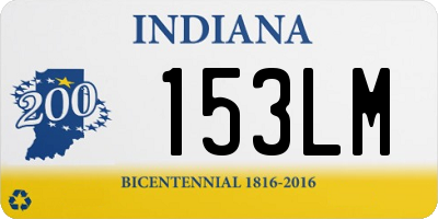 IN license plate 153LM