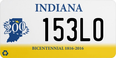 IN license plate 153LO