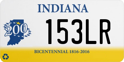 IN license plate 153LR