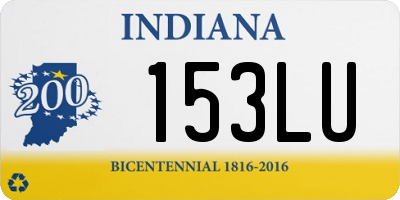 IN license plate 153LU