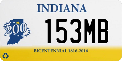 IN license plate 153MB