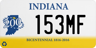 IN license plate 153MF