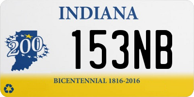 IN license plate 153NB