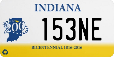 IN license plate 153NE