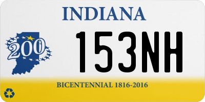 IN license plate 153NH