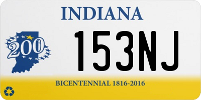 IN license plate 153NJ