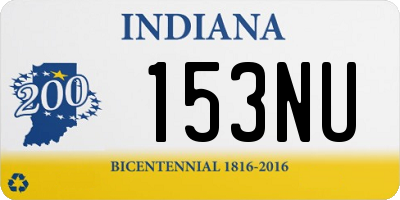 IN license plate 153NU