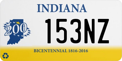 IN license plate 153NZ