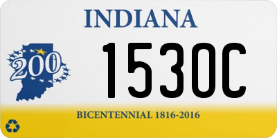 IN license plate 153OC