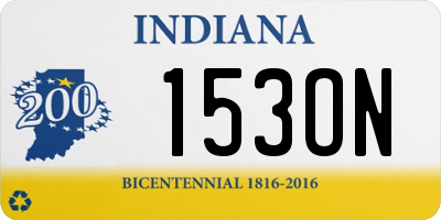IN license plate 153ON