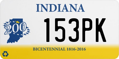 IN license plate 153PK