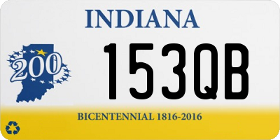 IN license plate 153QB