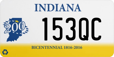 IN license plate 153QC