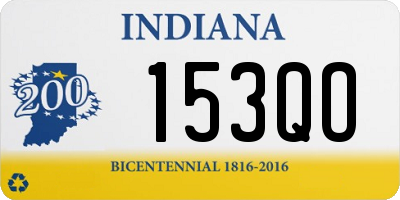 IN license plate 153QO