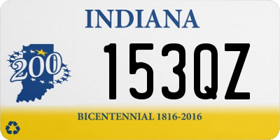 IN license plate 153QZ