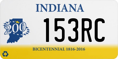 IN license plate 153RC