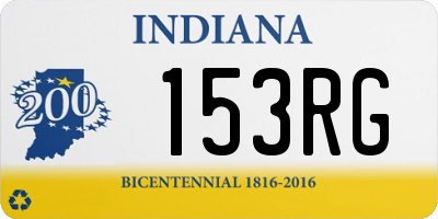 IN license plate 153RG