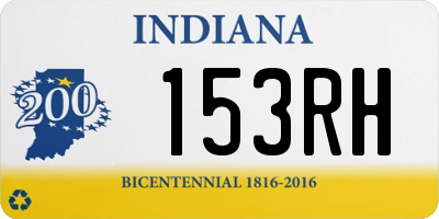 IN license plate 153RH