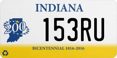 IN license plate 153RU