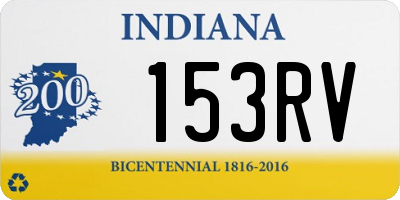 IN license plate 153RV