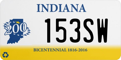 IN license plate 153SW