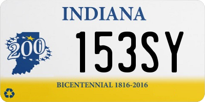 IN license plate 153SY