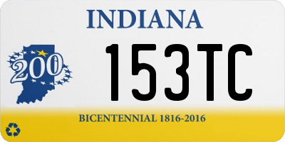 IN license plate 153TC