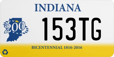 IN license plate 153TG