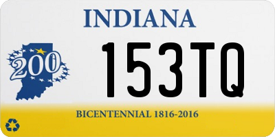 IN license plate 153TQ