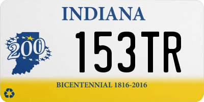 IN license plate 153TR