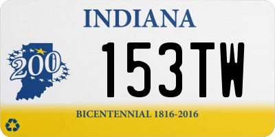 IN license plate 153TW