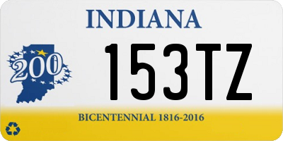 IN license plate 153TZ