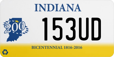 IN license plate 153UD