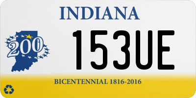 IN license plate 153UE