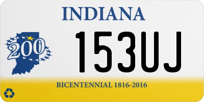 IN license plate 153UJ