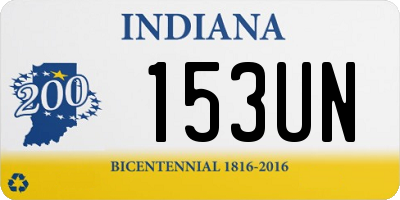 IN license plate 153UN