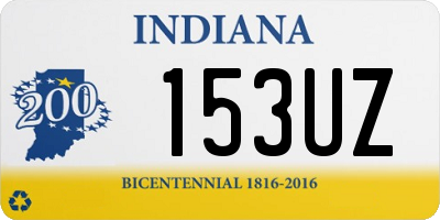 IN license plate 153UZ