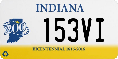 IN license plate 153VI