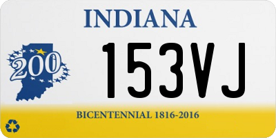 IN license plate 153VJ