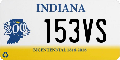 IN license plate 153VS