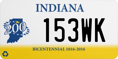 IN license plate 153WK