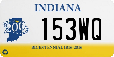 IN license plate 153WQ