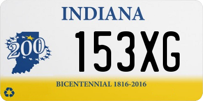 IN license plate 153XG