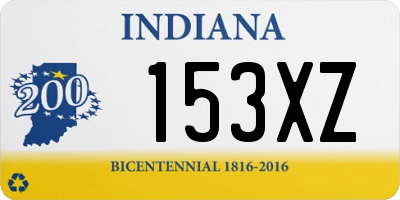 IN license plate 153XZ