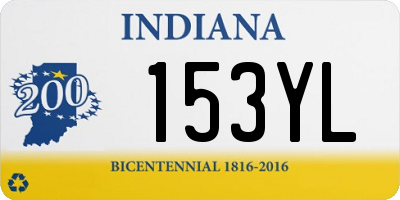 IN license plate 153YL